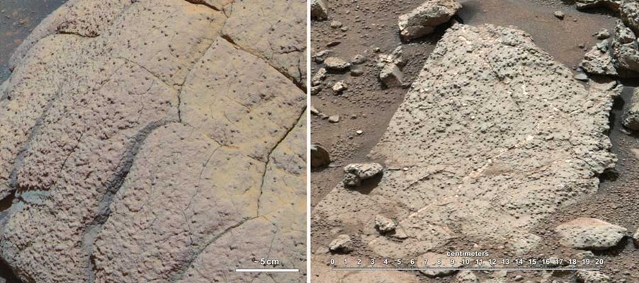 Marsjańskie skały z Curiosity