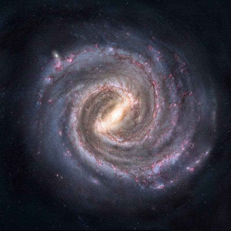 Artystyczna wizja Drogi Mlecznej.  Źródło: Nick Risinger