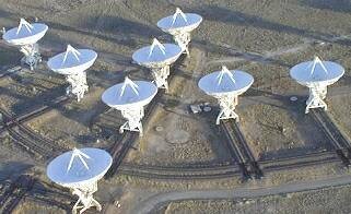 Na zdjęciu: Radioteleskopy VLA.