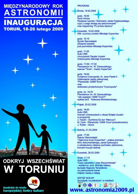 Inauguracja Międzynarodowego Roku Astronomii w Toruniu