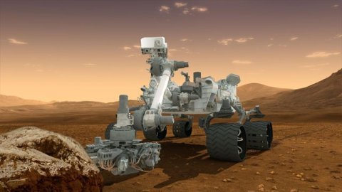 Na ilustracji: Łazik Curiosity (Mars Science Laboratory Curiosity rover). Źródło: NASA