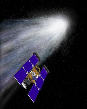 Wizualizacja komety. Źródło: ESA