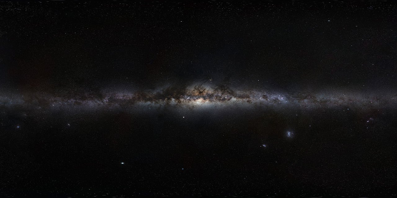 Panorama Drogi Mlecznej widzianej z Ziemi.