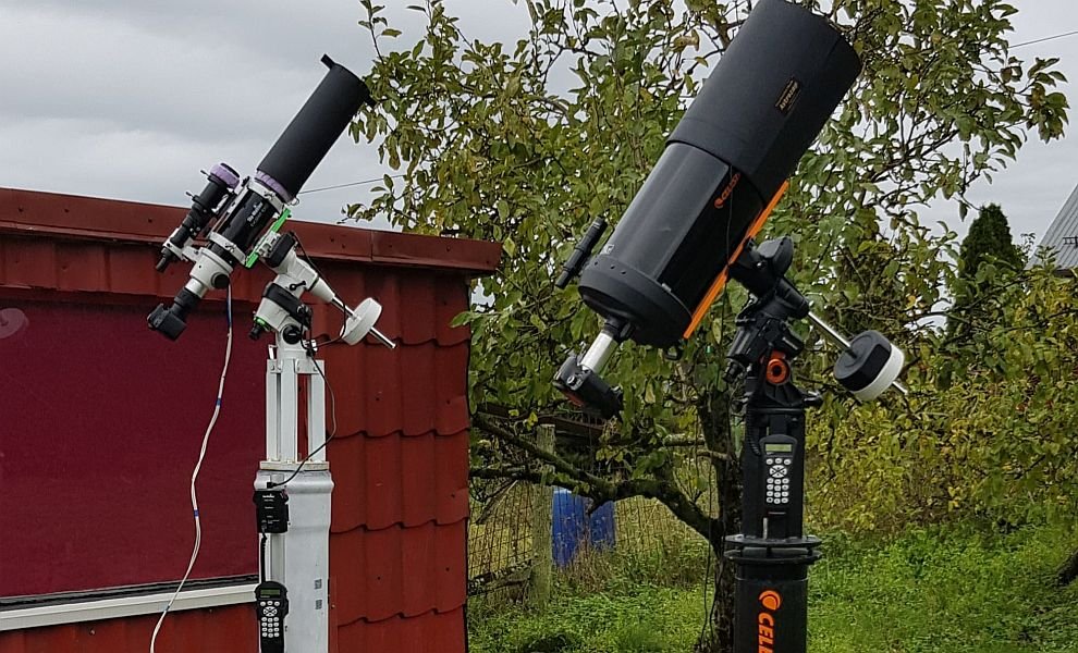 Dwa teleskopy w prywatnym obserwatorium 