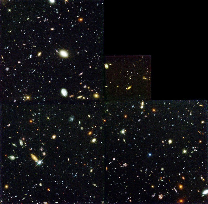 Głębokie Pole Hubble'a. Robert Williams (NASA, ESA, STScI) - Hubblesite.org: http://hubblesite.org/image/388/gallery
