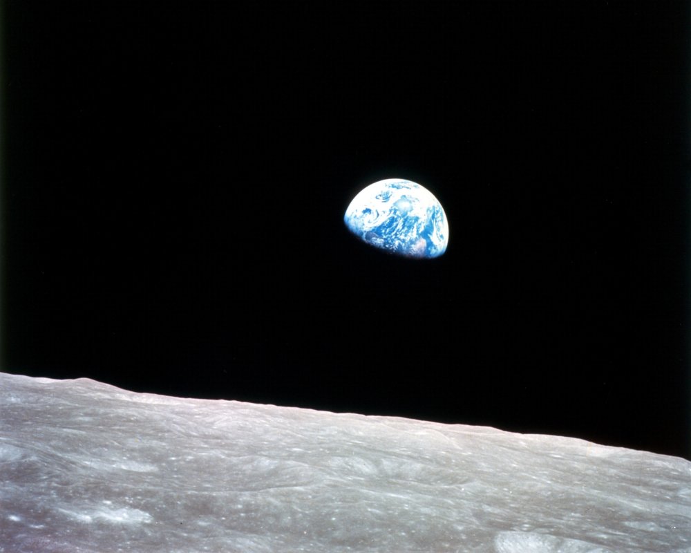 Ziemia widziana z orbity Księżyca. Źródło: NASA