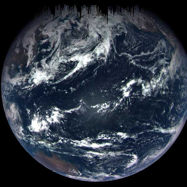 Zdjęcie Ziemi wykonane przez sondę OSIRIS-REx