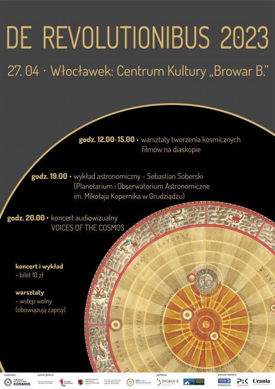 Plakat - Projekt „DE REVOLUTIONIBUS 2023” startuje we Włocławku