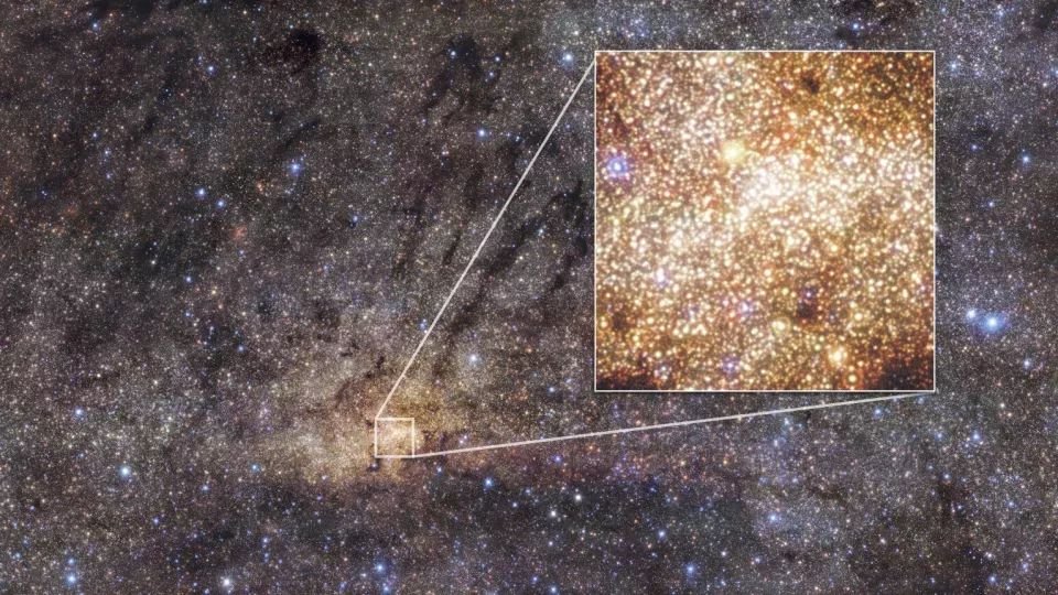 Widok w wysokiej rozdzielczości najbardziej wewnętrznych części Drogi Mlecznej.