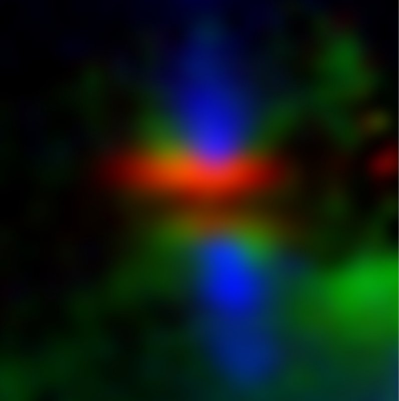 Obraz wokół dysku protoplanetarnego HH 48 NE