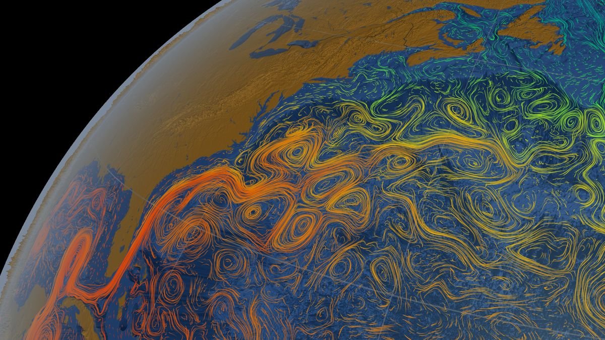 Na ilustracji: Cieplejsza woda związana z El Nino widoczna w okolicy równikowej Oceanu Spokojnego i u wybrzeży Ameryki Południowej (NASA/JPL-Caltech)