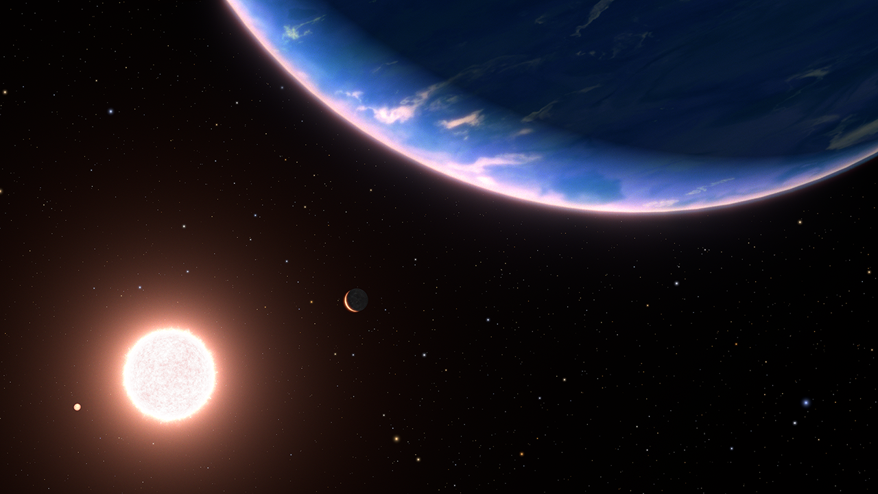 Wizja artystyczna egzoplanety GJ 9827 d