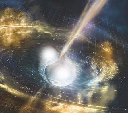 zderzające się gwiazdy neutronowe