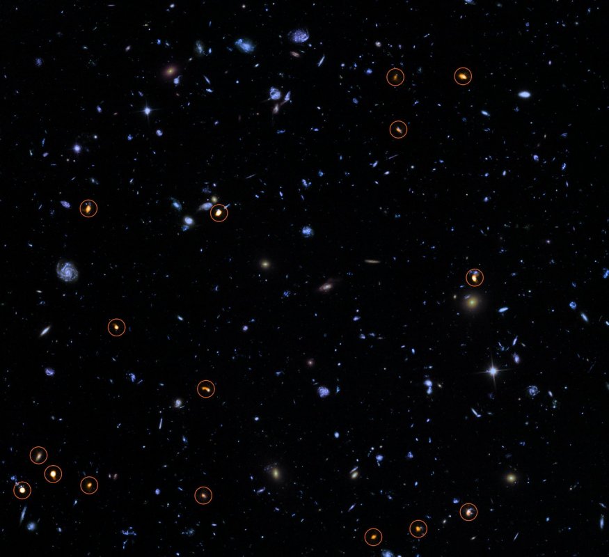 Ultragłębokie Pole Hubble'a zobrazowane przez ALMA