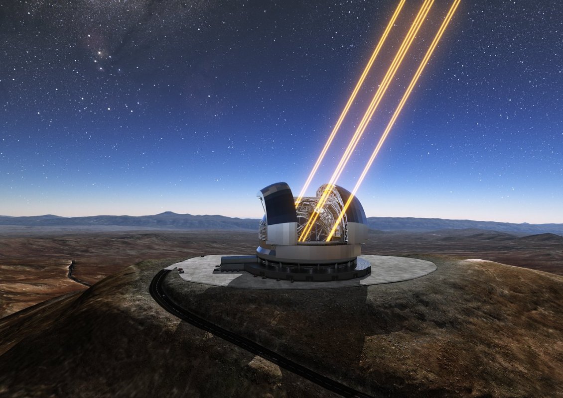 Ekstremalnie Wielki Teleskop (ELT) - wizualizacja