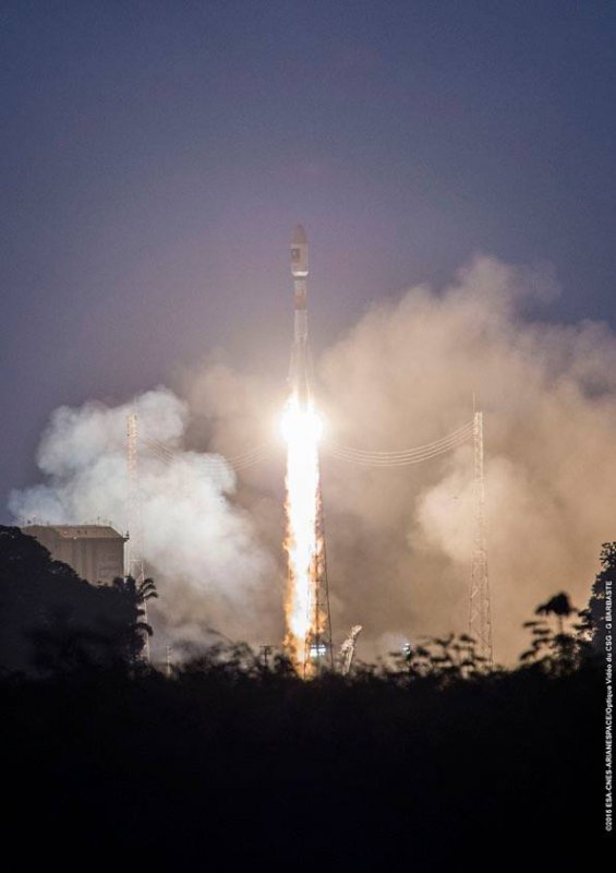 Start rakiety Sojuz z satelitami Galileo 7 i Galileo 8