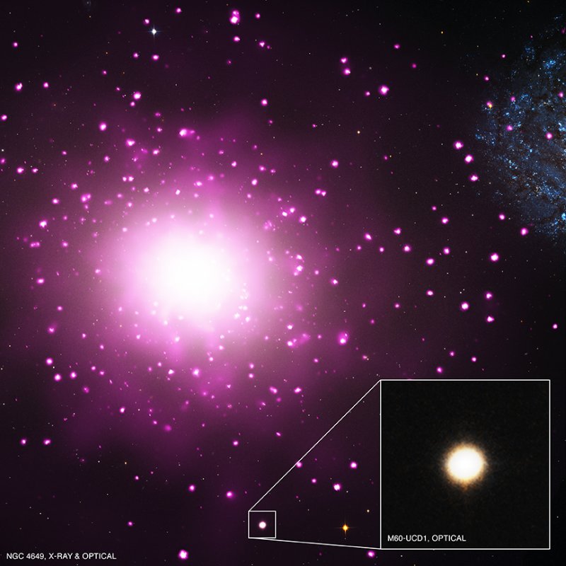 Galaktyki NGC 4649 i M60-UCD1