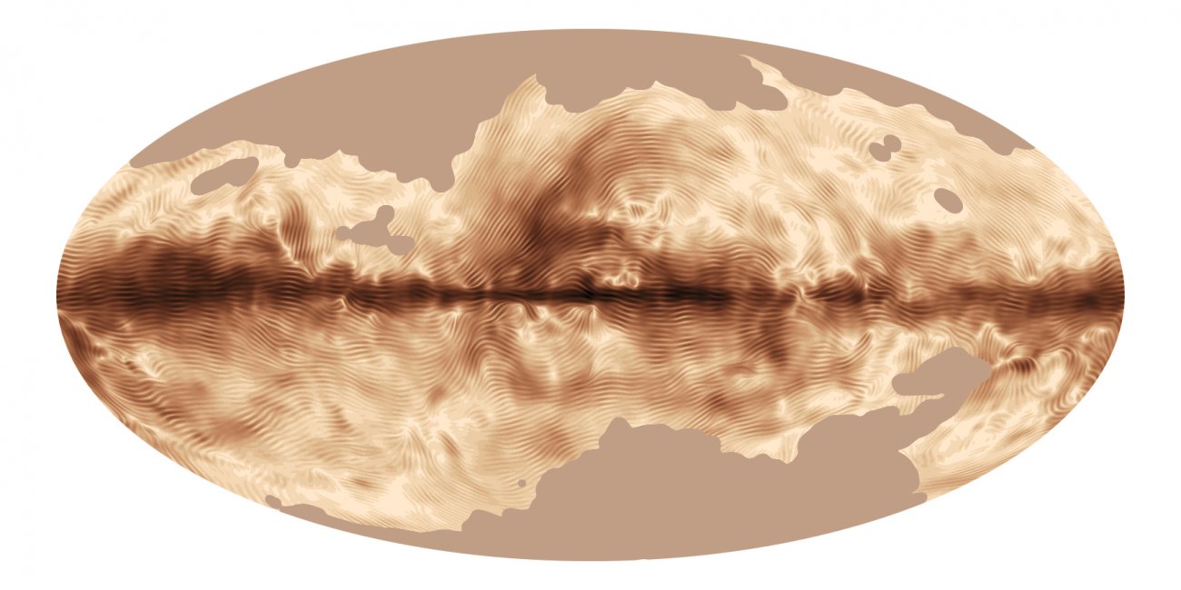 Mapa pola magnetycznego Drogi Mlecznej