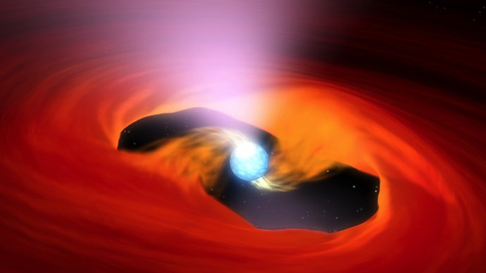 Artystyczna wizja pulsara M82 X-2