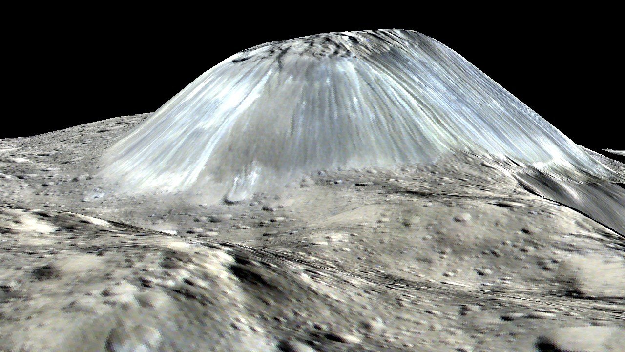 Ahuna Mons - lodowy wulkan na Cers