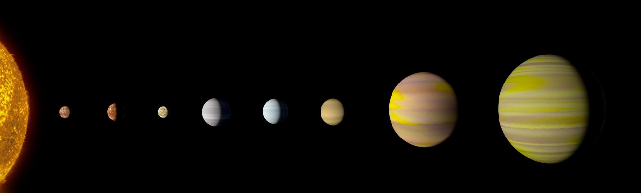 Wizja artystyczna pozasłonecznego układu planetarnego. Źródło: JPL/NASA