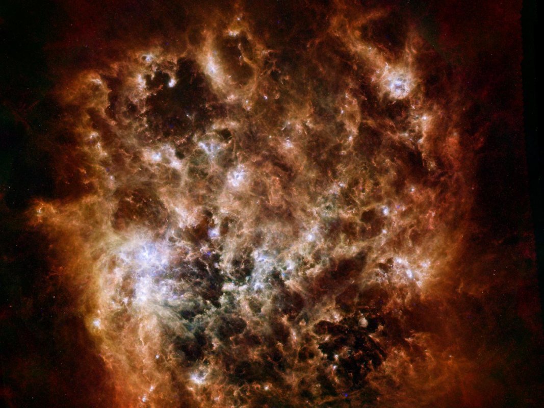 Wielki Obłok Magellana (LMC) w podczerwieni