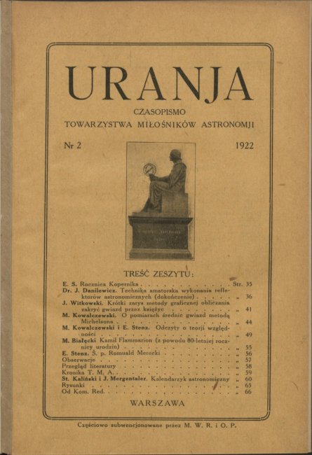 Urania nr 2/1922 (Uranja nr 2/1922)