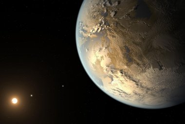 Artystyczna wizja planety Kepler-186f