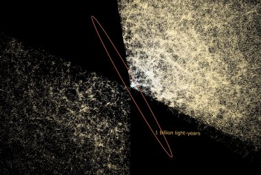 obraz kosmosu stworzony z pomocą danych przeglądu optycznego Sloan Digital Sky Survey (SDSS)