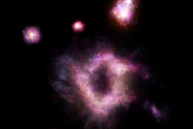 Artystyczna wizja galaktyki pierścieniowej