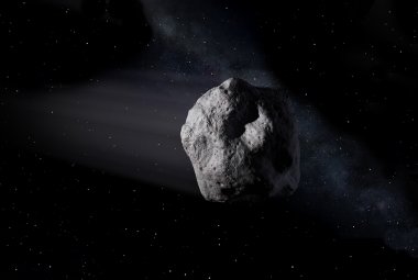 Asteroida z grupy NEA - wizja artystyczna