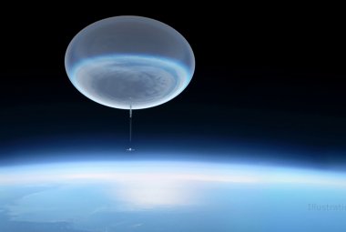 Balon stratosferyczny wzlatujący w wysokie partie atmosfery