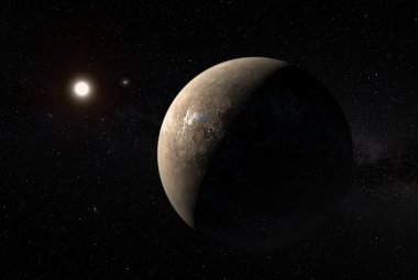 Artystyczna wizja planety Proxima Centauri b