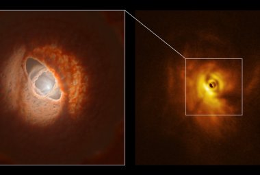 Dysk protoplanetarny w układzie potrójnym gwiazd GW Orionis