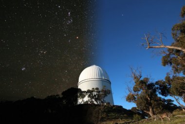 Dzień i noc w okolicy Anglo Australian Telescope