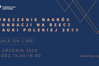 Gala wręczenia Nagród Fundacji na rzecz Nauki Polskiej 2020