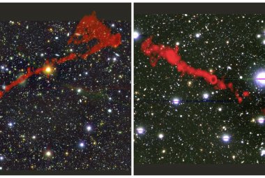 Niedawno odkryte dwie olbrzymie radiogalaktyki.