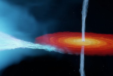 Wizja artystyczna układu Cygnus X-1, który zawiera najmasywniejszą czarną dziurę o masie gwiazdowej, jaką kiedykolwiek wykryto bez użycia fal grawitacyjnych