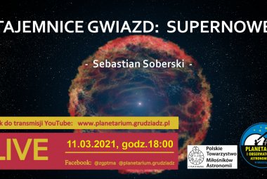 Plakat wykładu - supernowe