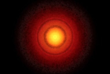 Zdjęcie dysku protoplanetarnego wokół pobliskiej gwiazdy TW Hydrae wykonane przy użyciu ALMA.