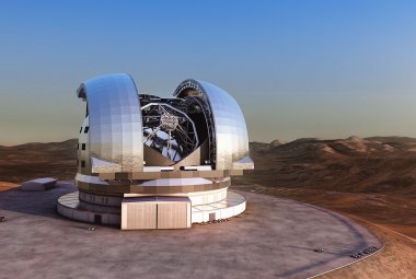 Wizualizacja 40-metrowego teleskopu E-ELT, który ma zostać wybudowany przez Europejskie Obserwatorium Południowe (ESO). Źródło: ESO/L. Calçada.