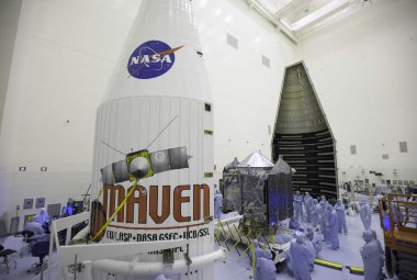 Ostatnie przygotowania misji MAVEN. Źródło: NASA/Kim Shiflett