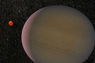 Być może tak wygląda planeta półtora razy większa niż Jowisz okrążająca swoją macierzystą gwiazdę - czerwonego karła. Fot: NASA/JPL 