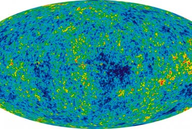 Szczegółowy obraz nieba młodego Wszechświata, wykonany na podstawie siedmioletnich obserwacji Kosmosu z sondy WMAP.