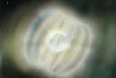 Fot. Artystyczna wizja przedstawiająca magnetara (Aurore Simonnet SSU NASA E/PO)