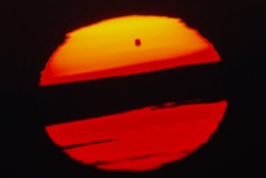 Zdjęcie z tranzytu Wenus obserwowanego na Stogu Izerskim Foto: Katarzyna Mikuła