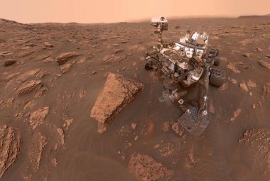 Łazik Curiosity wykonujący selfie 15 czerwca 2018 r.