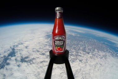Marsjańska "Reklama" keczupu Heinz. Źródło: Heinz