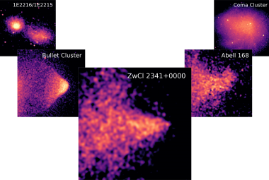 Modelowanie zderzenia gromad galaktyk.