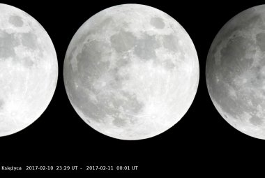Na zdjęciu: Półcieniowe zaćmienie Księżyca w obiektywie nauczycielki fizyki Jolanty Olejniczak. Źródło: MOA
